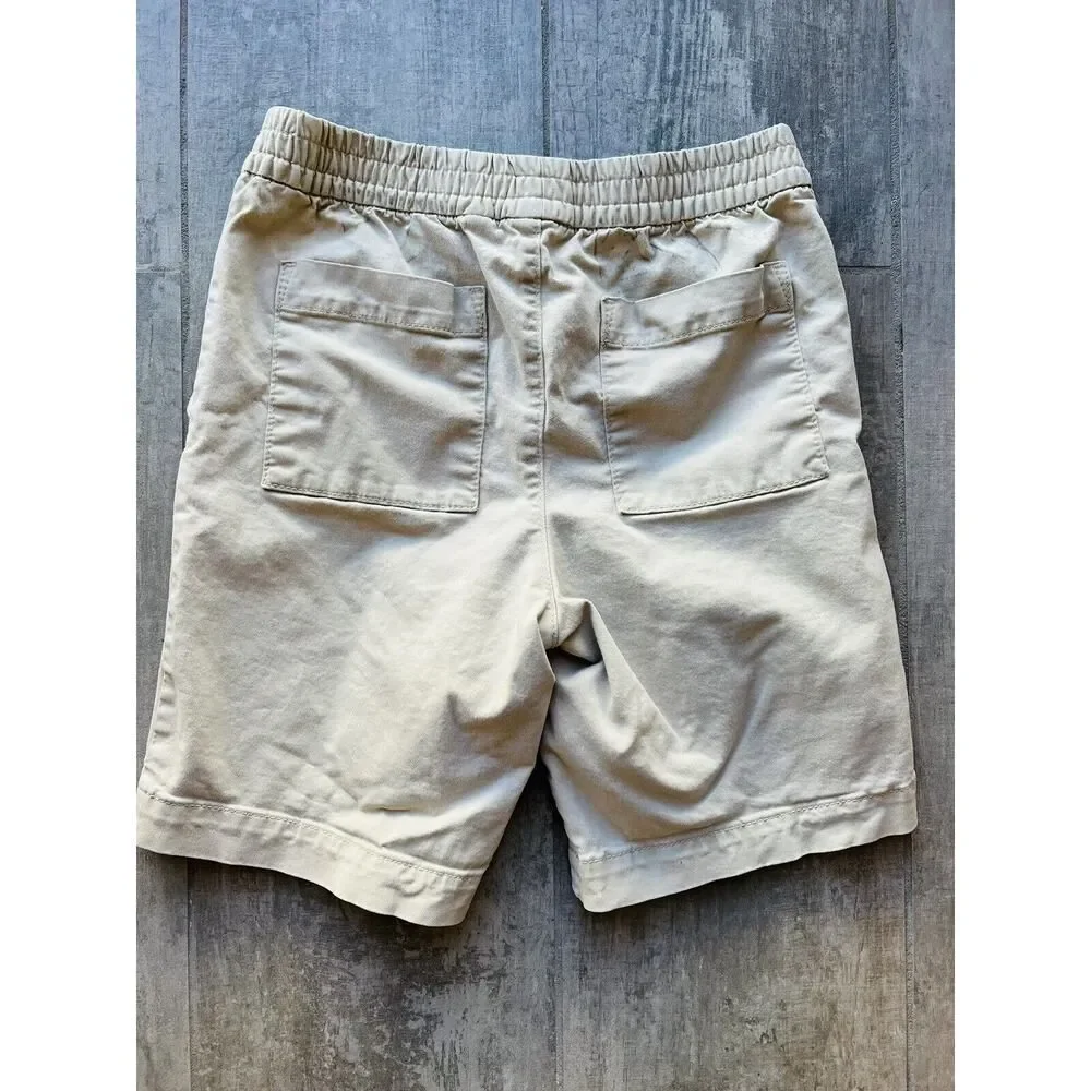 Gap Kids Boy Easy Pull On Shorts Khaki Tan Chino Everyday Casual School L 10-11
